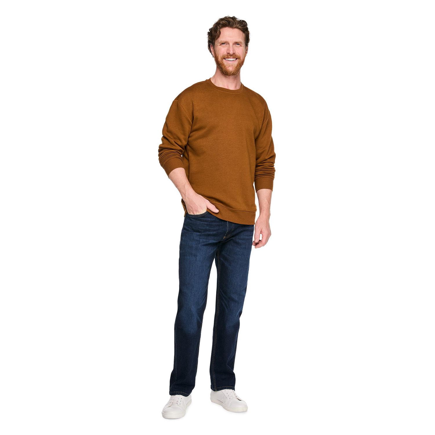 Coton ouaté à encolure ras du cou George pour hommes