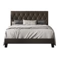 thumbnail image 2 of HMD Daisy Full Upholstered Platform Bed, PU Brown, 2 of 3