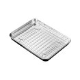 thumbnail image 2 of 1 Ensemble de Moules de Cuisson en Acier Inoxydable Plateau Rectangulaire Plateau de Rangement pour Aliments Assiettes d'Apéritif Fond Plat Moule de Cuisson Grille de Refroidissement Égouttoir pour Plats de Cuisson Fournitures de Cuisine Grille Ménagère Cuisson, 2 of 9