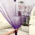 thumbnail image 3 of PiccoCasa 1 Panneau Rideau à Franges pour Porte, 39"x79 Pouces Violet Foncé, 3 of 6