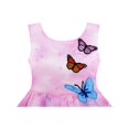 thumbnail image 4 of Robe Fille Imprimé Fleur Rose Broderie Papillon Violet 10 Ans, 4 of 4