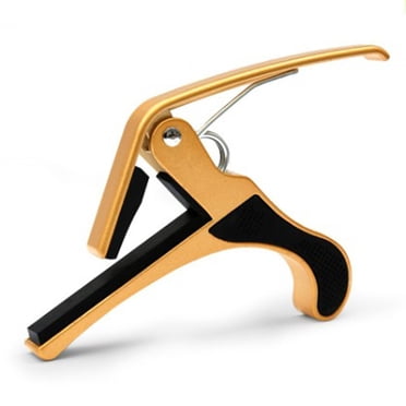 MasteelfCA Guitar Capo Tune Quick Change Trigger for Acoustic Guitar and Electric Guitar (Golden)