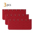 thumbnail image 2 of INSPIRE CHIC Rallonge de Soutien-Gorge pour Femmes 3 x 6 Crochets Brassière Bande pour les Yeux Bretelle Rouge-1 3 Rangées 6 Crochets 3 Pcs Rouge, 2 of 5