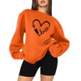 thumbnail image 1 of Femmes Décontracté Manches Longues Col Rond Hauts Chemises Amples Blouse Saint-Valentin Imprimé Graphique Chandail, 1 of 1