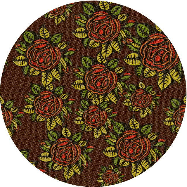 Ahgly Tapis d'Intérieur Lavable en Machine Carré Transitionnel Jaune Foncé Vert, 3 Pieds Carré