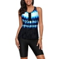 thumbnail image 3 of Women Tankini Swimsuit Tummy Control Top With Shorts Two Piece Bathing Suit, 3 of 6