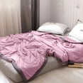 thumbnail image 4 of Washed Cotton All-Season Lightweight Blanket, Breathable Summer Cool Quilt & AC Bed Cover, Reversible Soft Bedding for Home, 6 Solid Color Options, 4 of 8