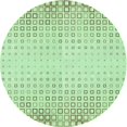 thumbnail image 1 of Ahgly Tapis Rond Lavable en Machine Intérieur Transitionnel Vert Menthe, 7 Pieds Rond, 1 of 7