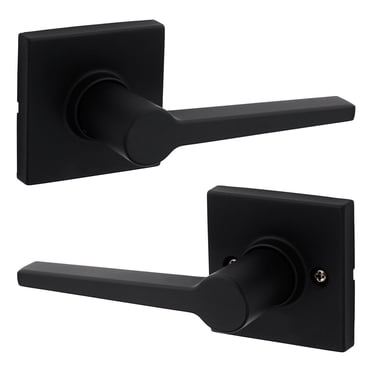 Weiser Safe Lock Daylon Matte Black Hall/Closet Passage Interior Door Handle