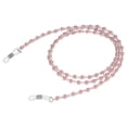 thumbnail image 1 of Chaîne de Retenue pour Lunettes, Lunettes de Lecture, Lunettes de Soleil, Corde Perlée, Chaîne Perlée, Lunettes Rétro, Support de Sangle, Décoration, Rose, 1 of 8