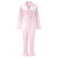 thumbnail image 1 of 2025 Hauts Longs pour Femmes Shorts de Sommeil Longs Ensemble pour Femmes 2 Pcs à Manches Pyjama Cop Femmes Vêtements de Nuit Camis Pantalons Femmes Shorts Pyjamas pour Femmes Ensembles, 1 of 6