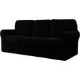 thumbnail image 1 of CHUN YI Stretch Checks Spandex Sofa Cover Separate Backrests Cushions Cover Slipcover, 1 of 5