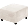 thumbnail image 1 of Gkeoshab Sofa Cover Square Ottoman Ottoman Slipcover Square Footstool Protector Storage Stool Ottoman Stretch With Elastic Bottom Feature Real Velvet Plush Fabric（Length：27 32 Inch） Home & Garden, 1 of 7