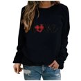 thumbnail image 1 of Hauts à Manches Longues pour Femmes Mode Pull Imprimé Amour Blouse Ample Hauts pour Femmes Manches Longues Mode pour Femmes, 1 of 3