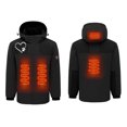 thumbnail image 2 of RXIRUCGD USB Intelligent Constant Temperature Heated Windproof Plus Size Coat For Men And Women Winter 4 Heated Jacket Coat( Black, Size:L ), 2 of 3