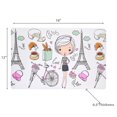 thumbnail image 2 of Plastic Placemat Girl In Paris 12 X 18 - Set of 12, 2 of 3