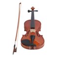 thumbnail image 1 of Student Starters Violin, Sleek and Flat Surface Violin Portable Wide Application Durable 4/4 with Triangle Case for Music Recording, 1 of 7