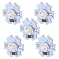 thumbnail image 1 of Fosa 25Pcs/set 0.5W 5V High Power LED Lamp Bead Light Source Chip With Aluminum Plate, 1 of 8