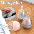 thumbnail image 2 of Boîte de Rangement en Forme d'Uf pour Éponge de Beauté Support de Séchage Vide Portable, 2 of 7