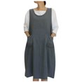 thumbnail image 1 of LLYwey en Liquidation Robes de Cocktail Formelles pour Femmes Été Col Rond Ample à Lacets Robe Débardeur Nouvelles Robes de Travail Gris TTG, 1 of 5