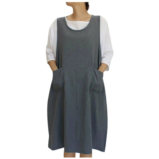 LLYwey en Liquidation Robes de Cocktail Formelles pour Femmes Été Col Rond Ample à Lacets Robe Débardeur Nouvelles Robes de Travail Gris TTG
