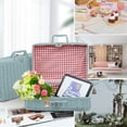 thumbnail image 2 of SDNall Retro Imitation Rattan Storage Box for Photos and Home Decor, Portable Organizing Box with Cotton Lining for Photography Props and Wedding Souvenirs, 2 of 7