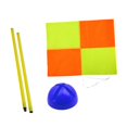 thumbnail image 2 of S SERENABLE Soccer Corner Flag Portable Replacement with Base Football Field Corner Flag 1m pole blue base, 2 of 9