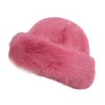 thumbnail image 2 of Esquirla Cossack Hat Russian Hat Beanie Winter Faux Hat for Snow Snowboard Riding Pink, 2 of 8