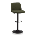 thumbnail image 1 of Bouclair Tabouret de Bar Réglable en Tissu Kaki et Métal, 1 of 10