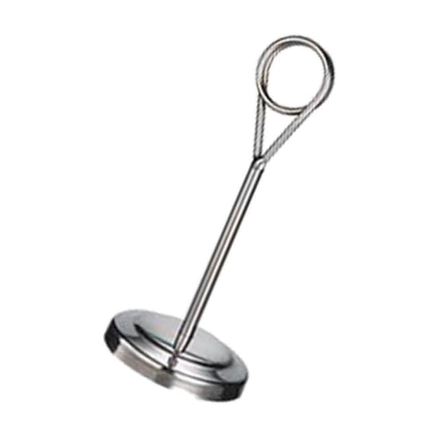 ziyahi Stainless Table Number Holder Sign Holder Photo Stand for Hotel Silvery 15cm