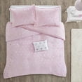 thumbnail image 4 of Mi-Zone Rosalie Metallic Printed Plush Comforter Set Pink/Silver Full/Queen, 4 of 5
