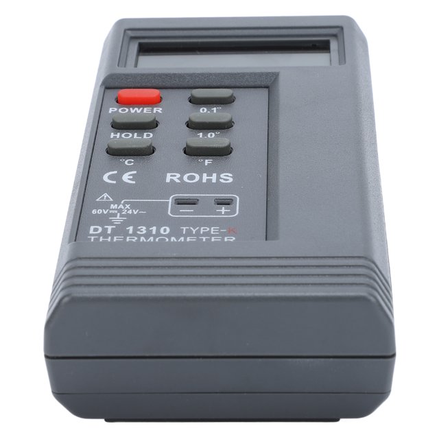 K Type Temperature Meter, Automatic Low Battery Detection Thermocouple Temperature Meter LCD Display for Industrial Use