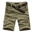 thumbnail image 3 of Solid Men's Color with Tan Cargo Pants for Men Multi Pocket and Fashion Mechanic Pants for Men Summer Leisure Pants Overalls Carpenter Pants for Men Men's Pants, 3 of 6