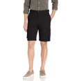 thumbnail image 1 of Haggar Short Cargo à devant Plat Extensible et Confortable pour Homme, Noir, 36, 1 of 2