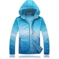 thumbnail image 3 of Unisex Sun Protection Jacket UPF 50+ Sun Protection Hooded SPF UV Jacket Hiking Fishing Shirt Long Sleeve Full Zip, 3 of 8