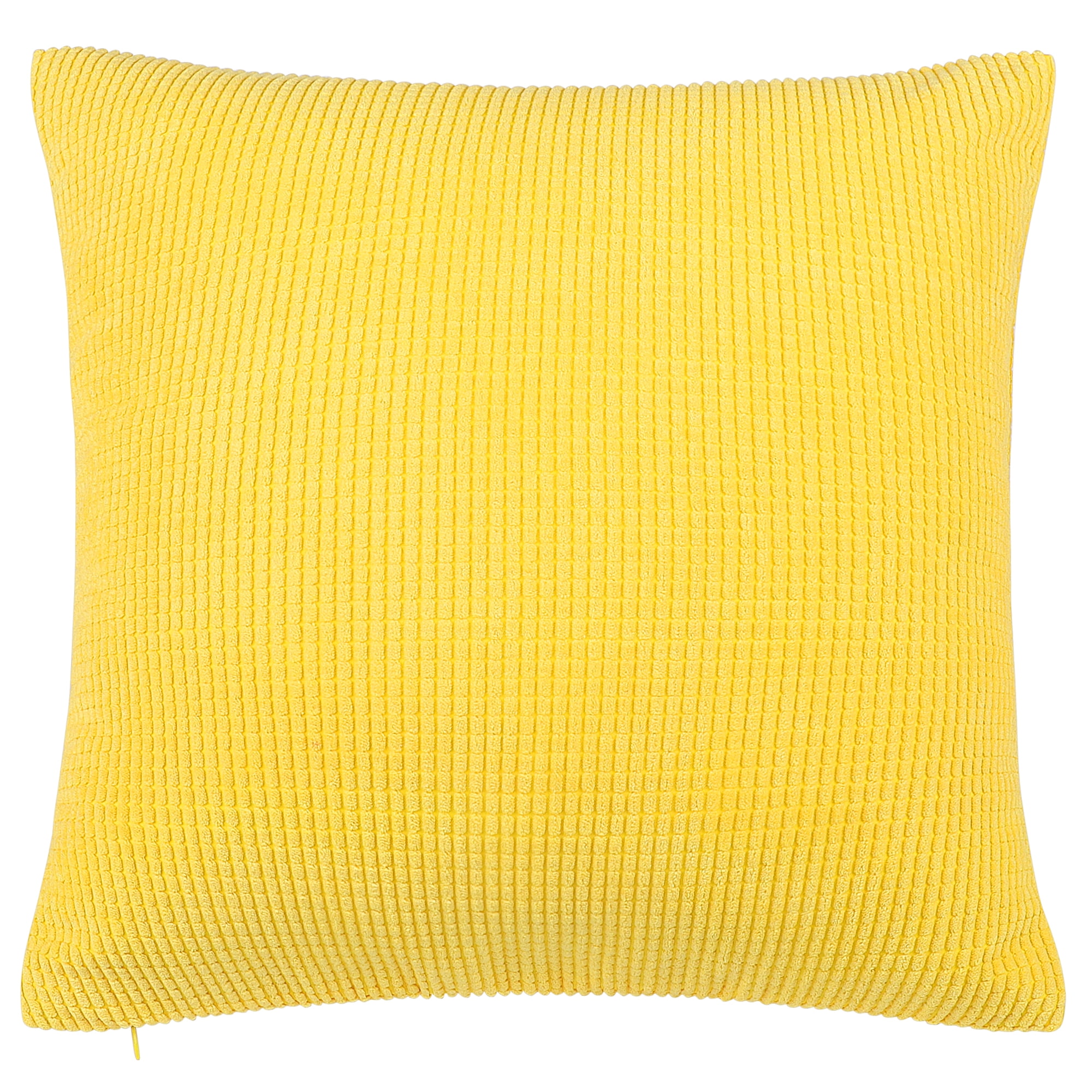 Unique Bargains Soft Corduroy Corn Striped Decorative Throw Pillow Cover