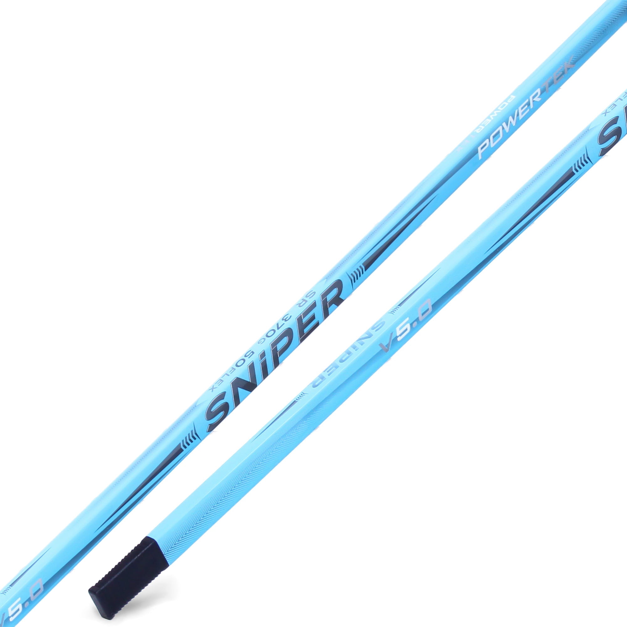Powertek V5.0 Sniper Ringette Stick &ndash; Junior/Sky Blue/40 Flex