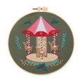 thumbnail image 4 of Abbracc Christmas Embroidery Kit Decorative DIY Xmas Home Decor Cute Hand Embroidery Carousel, 4 of 9