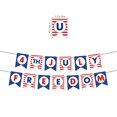 thumbnail image 3 of Dvkptbk 4th of July Fourth of July Patriotic Party Decorations Set - Flag Party Supplies Flag Flags Star Streamers Election Patriotic Set 4th of July Decorations, 3 of 6