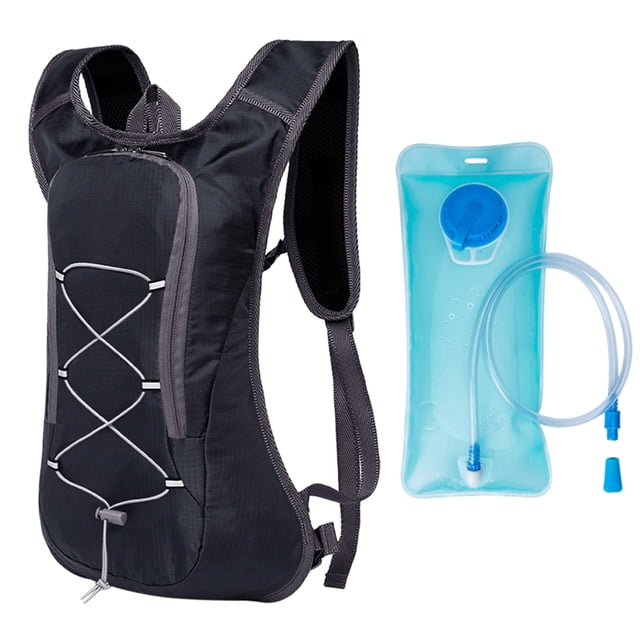 Sac à Dos de Vélo Respirant Ultraléger Sport de Plein Air Cyclisme Camping Randonnée Course Sac d'Hydratation avec avec Vessie d'Eau 2 L