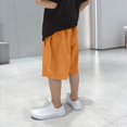 thumbnail image 4 of EGNMCR Shorts Mi-Cuisses Pantalons Été Minces Shorts pour Garçons Amples Pantalons de Travail pour Enfants Pantalons Raccourcis pour Garçons Shorts en polyester pour Enfants, 4 of 6