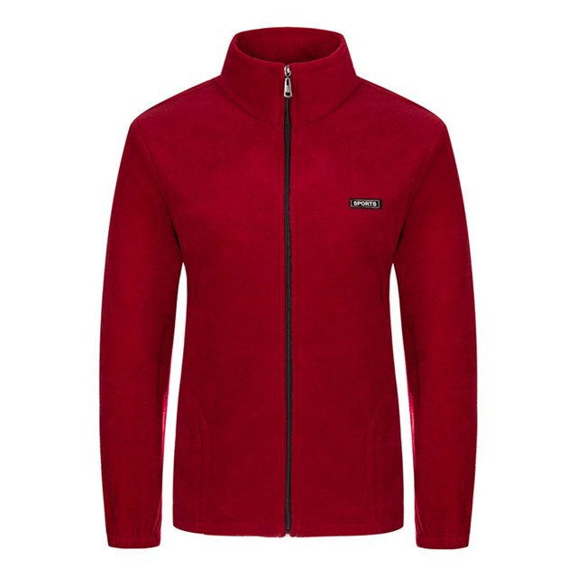 LOVZFMLL Vestes pour Femmes Mode Manches Longues Sans Capuche Décontracté Extérieur Polaire Hiver Chaud