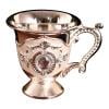 PEONAVET Wine Glass Household Metal White Wine Glass Alloy Pattern Gemstoned Decoration Classical Wineware Many Options To Choose From