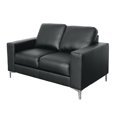 thumbnail image 4 of Causeuse en cuir reconstitué Cory de CorLiving en noir, 4 of 5