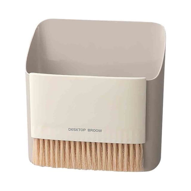 XYAIYT Portable Mini Dustpan and Brush Set for Desktop and Bedroom Efficient Wall Mounted Cleaning Solution with High Density Bristles for Office Kitchen Window Gaps
