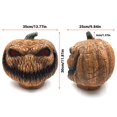 thumbnail image 3 of Scary Pumpkin Light Pumpkin Prop With LED Lights Funny Decorations for Halloween, 3 of 9