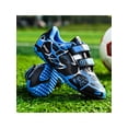 thumbnail image 5 of Innerwin Chaussures de Soccer pour Enfants à Bout Rond Crampons de Soccer Confort Légers Espadrilles Basses Terrain Ferme Bleu (Crampons TF) 3Y, 5 of 5