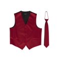 thumbnail image 1 of Gilet à Boutons Omega + Cravate Assortie - Rouge/noir - Grand, 1 of 1