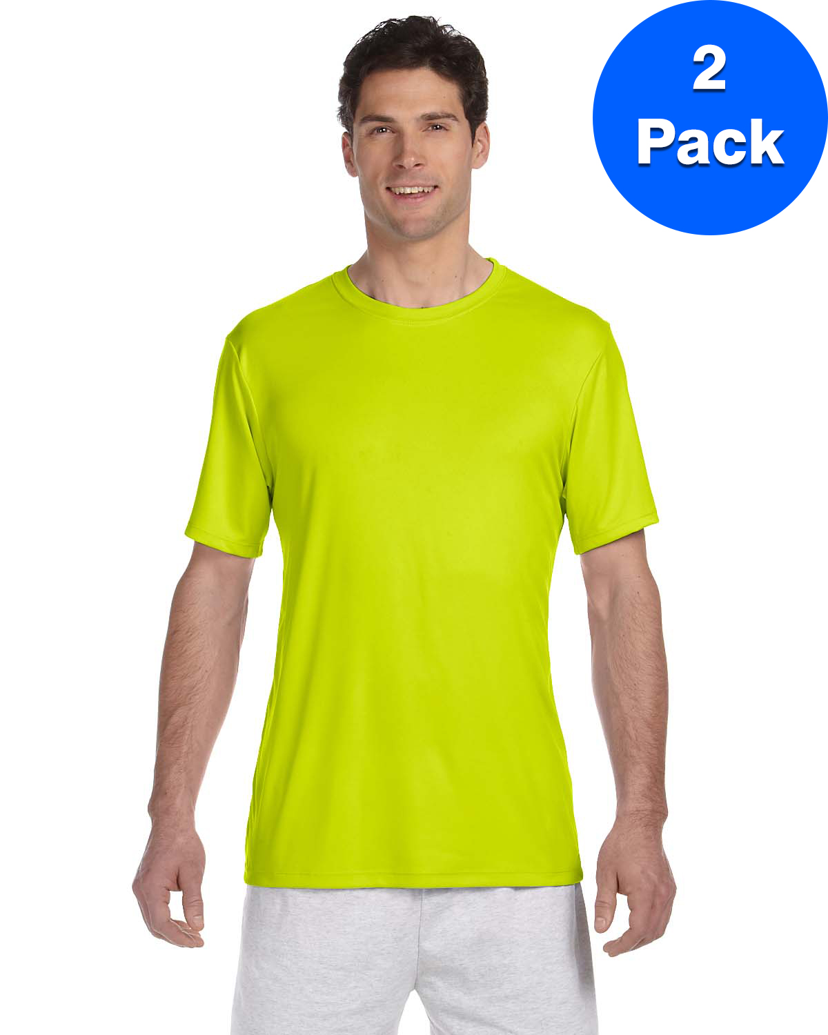 Hanes T-Shirt Homme Cool DRI avec FreshIQ - 4820 (Lot de 2)