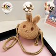 thumbnail image 1 of Dvkptbk Cute Plushed Rabbited Crossbody Bag Fashion Princess Coin Purse Baby Girl Accessory Bag easter decorations, 1 of 6